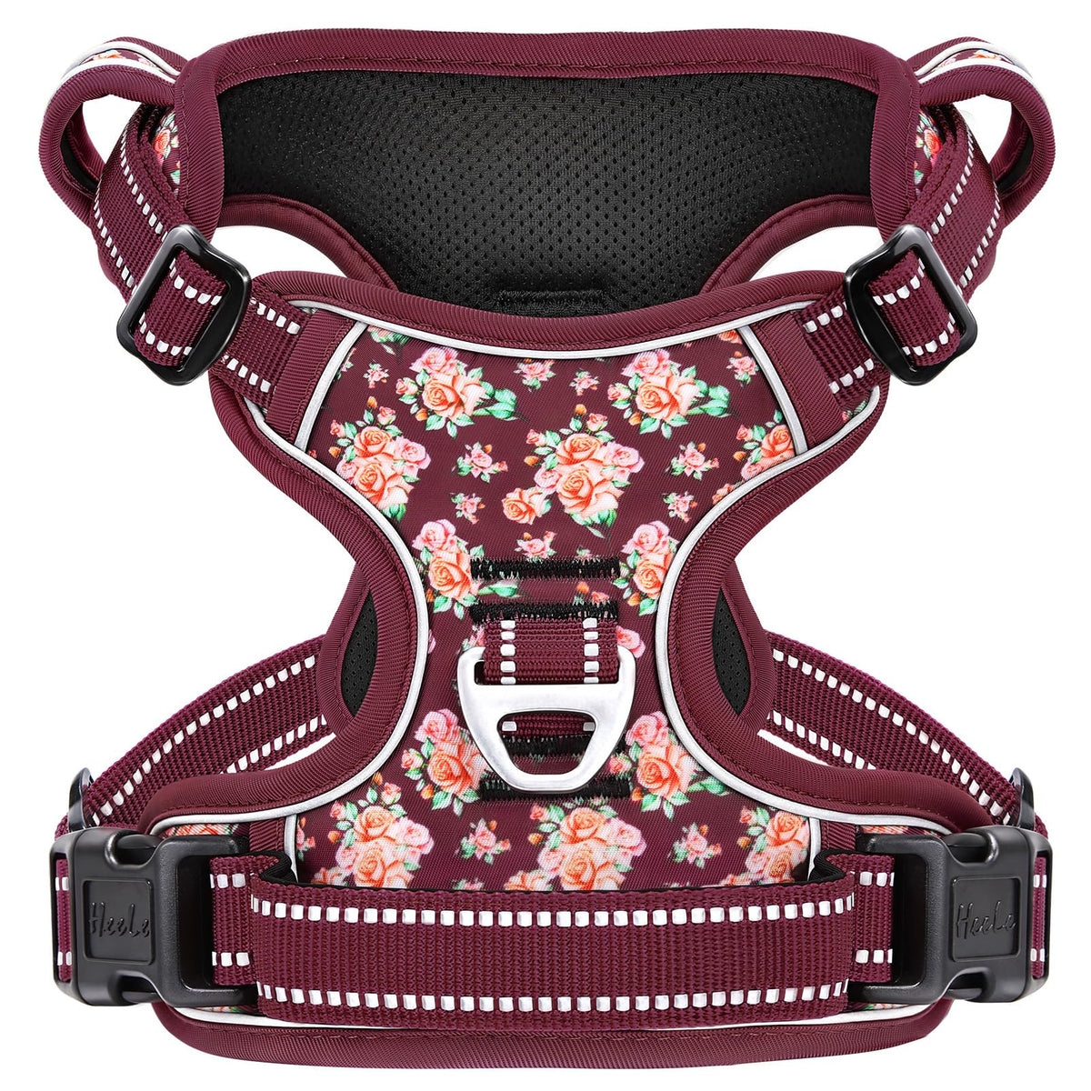 HEELE Animal Harness in S, Flower Burgundy