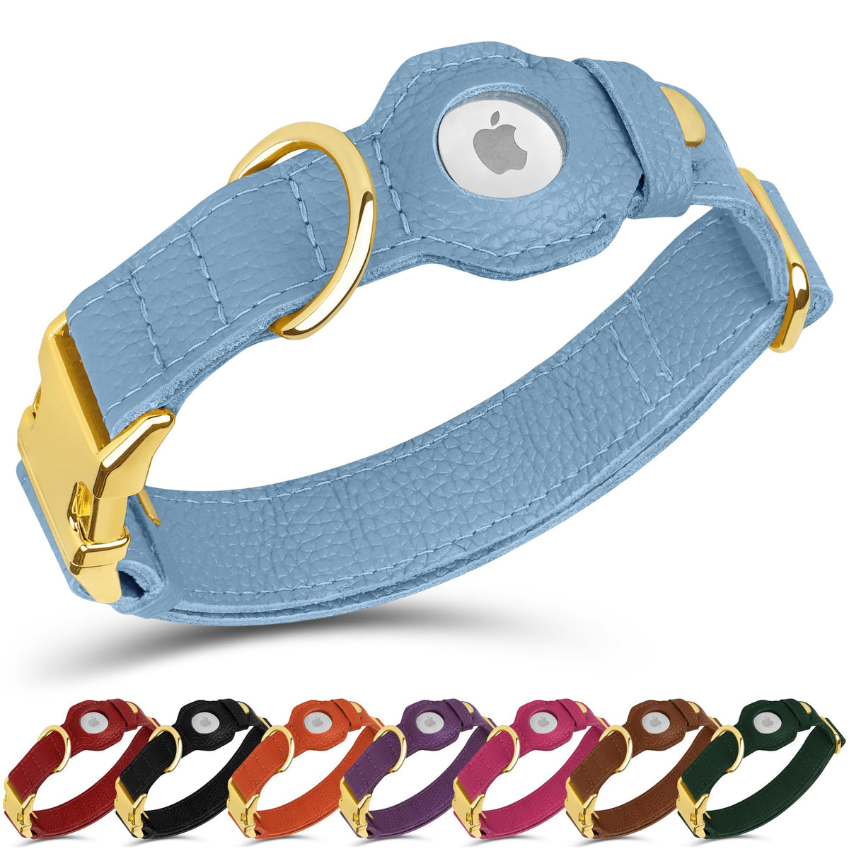 BUDKAS Animal Collar in XS, 9"-12" Neck Fit, Cornflower