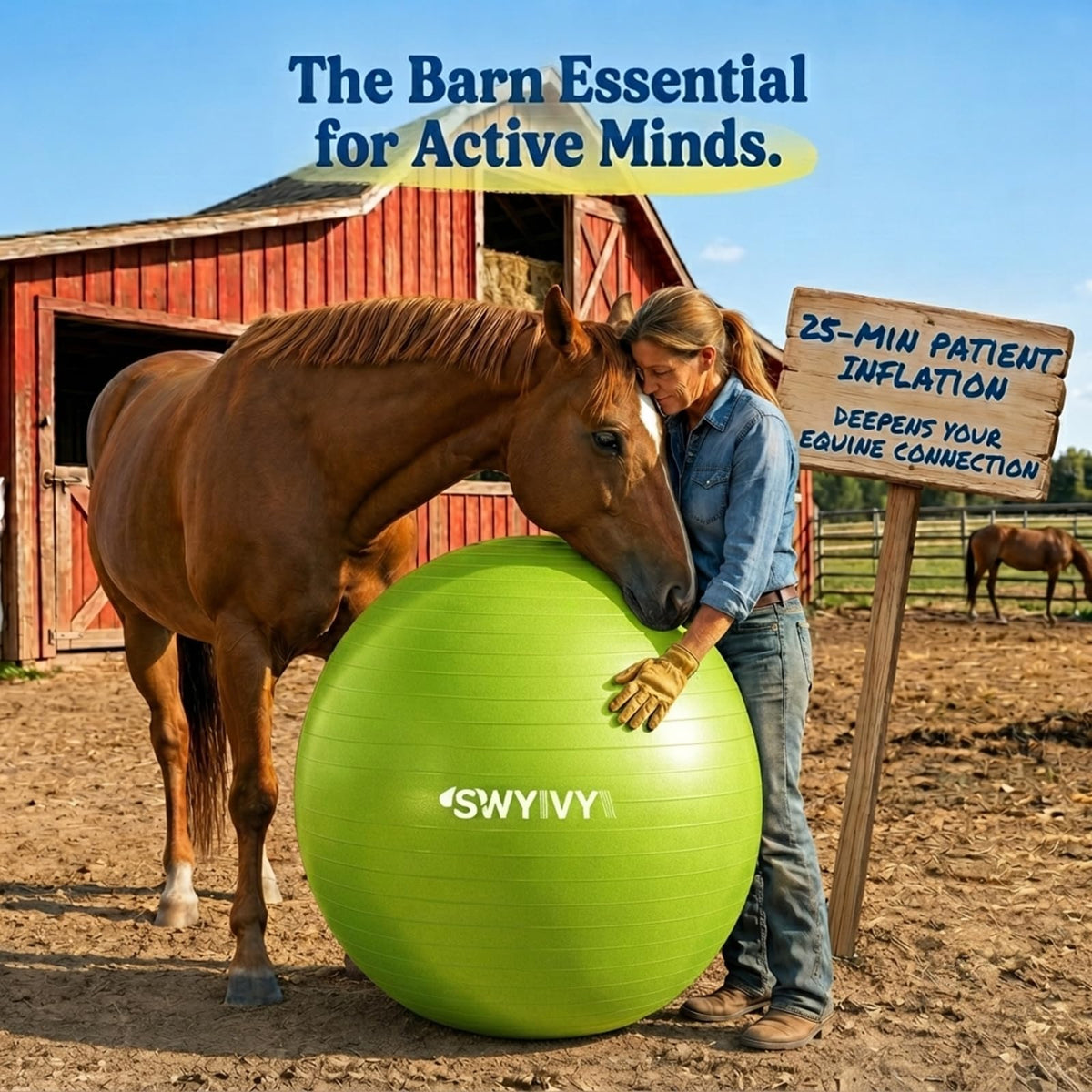 SWYIVY Recreation Ball in 40", Green Ball
