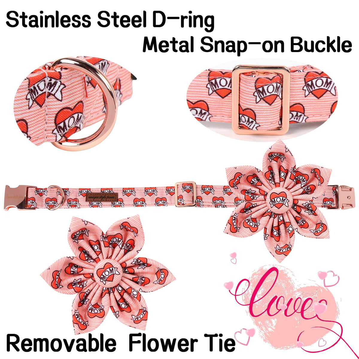 Unique style paws Animal Collar in XS, mom love-flower