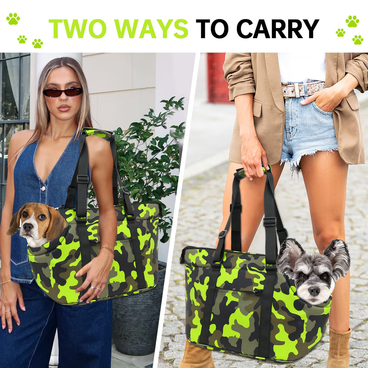DELTAMANN Animal Carrier in 23.0"L x 6.0"W x 12.6"H, Camouflage Green