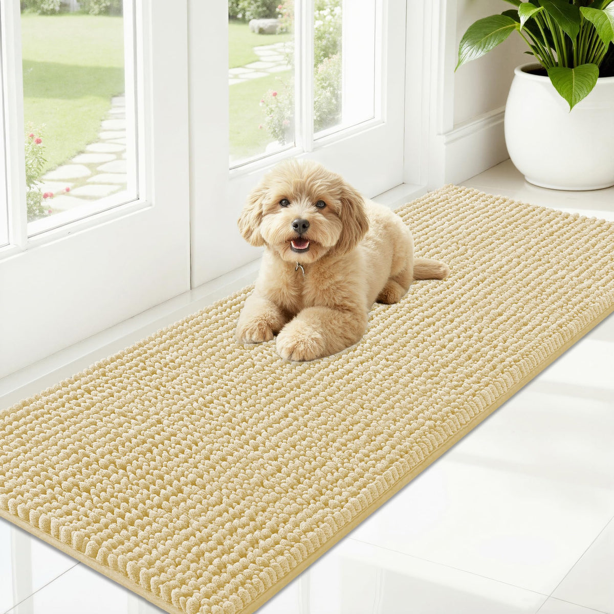 OLANLY Pet Bed Mat in 59" X 20", Sand
