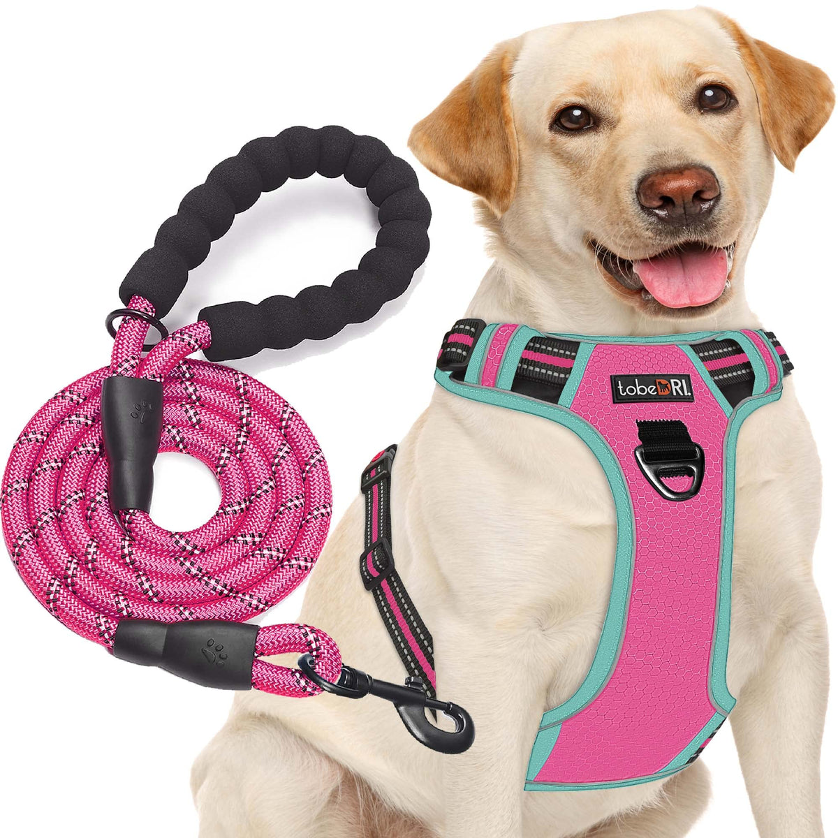 tobeDRI Animal Harness in Medium, Pink/Blue