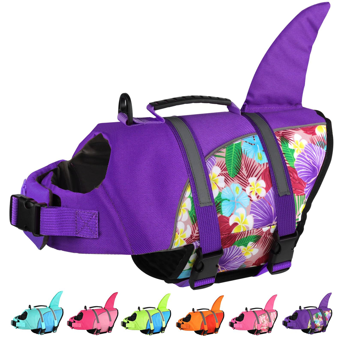 Doglay Pet Apparel in X-small, Purple & Purple Flower
