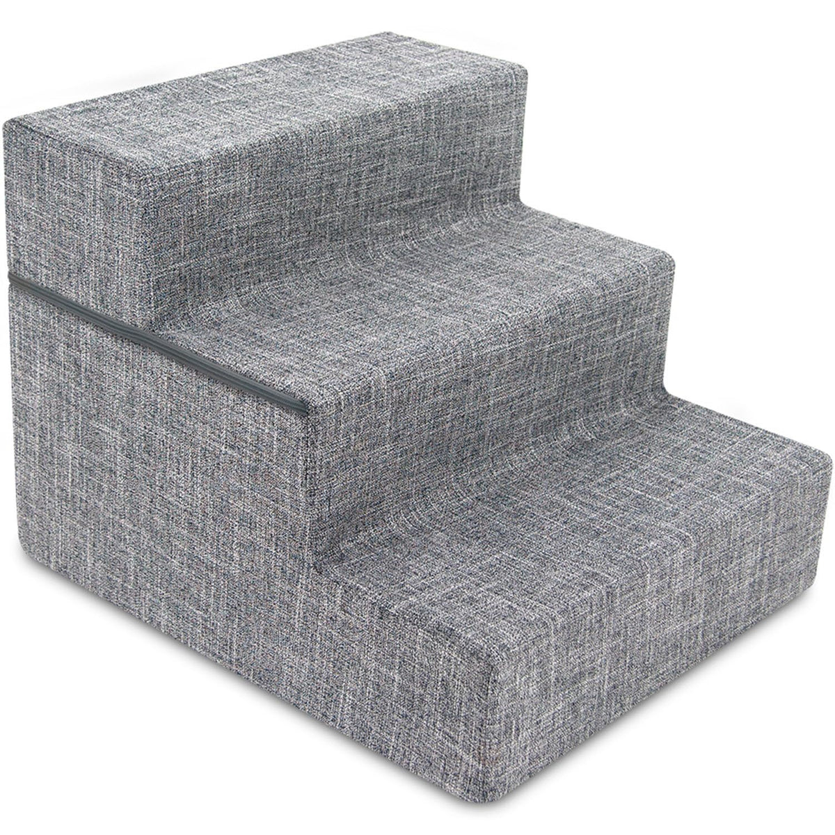Best Pet Supplies Animal Stair in H: 16.5 Inches (Foldable), Ash Gray Linen
