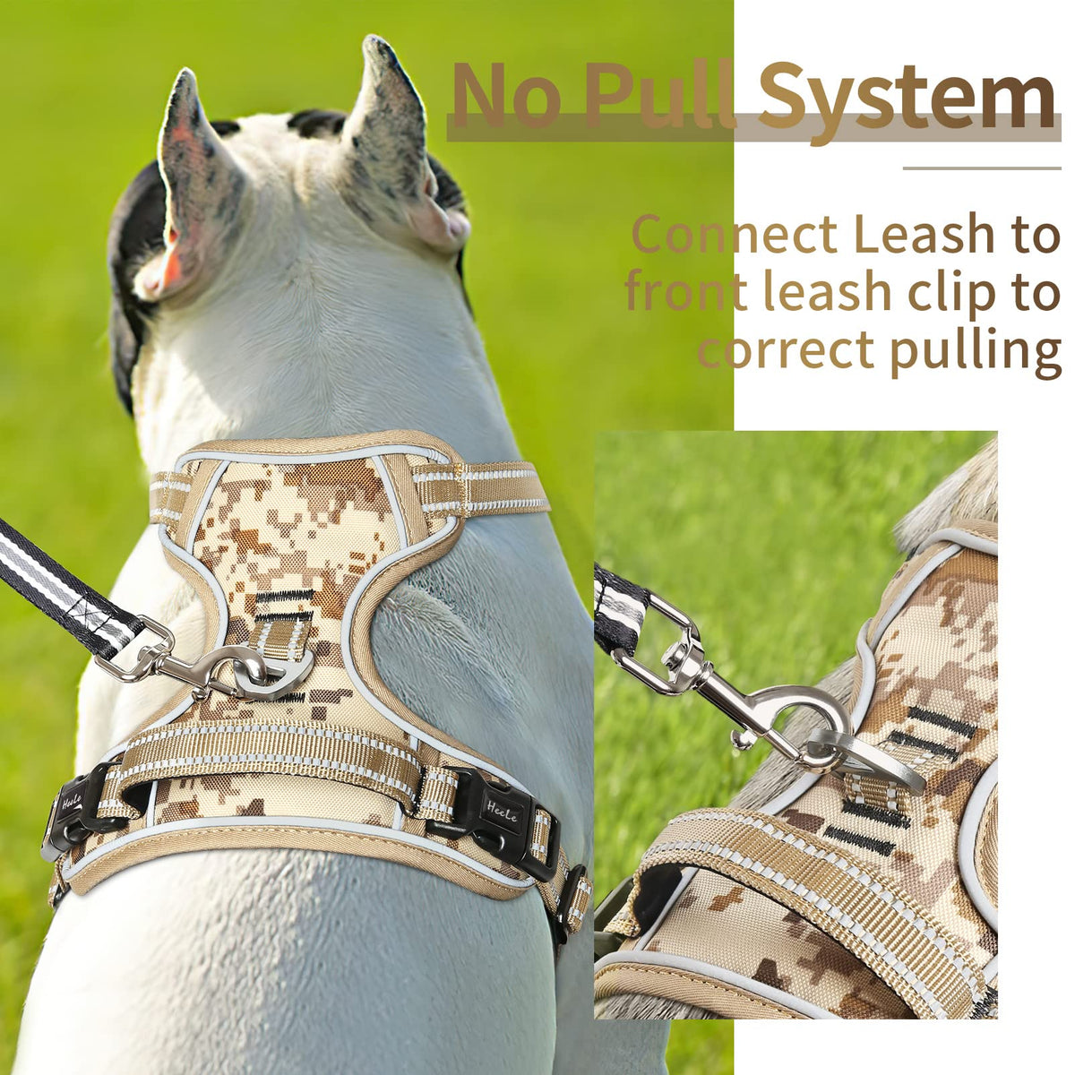 HEELE Animal Harness in S, Camo Tan