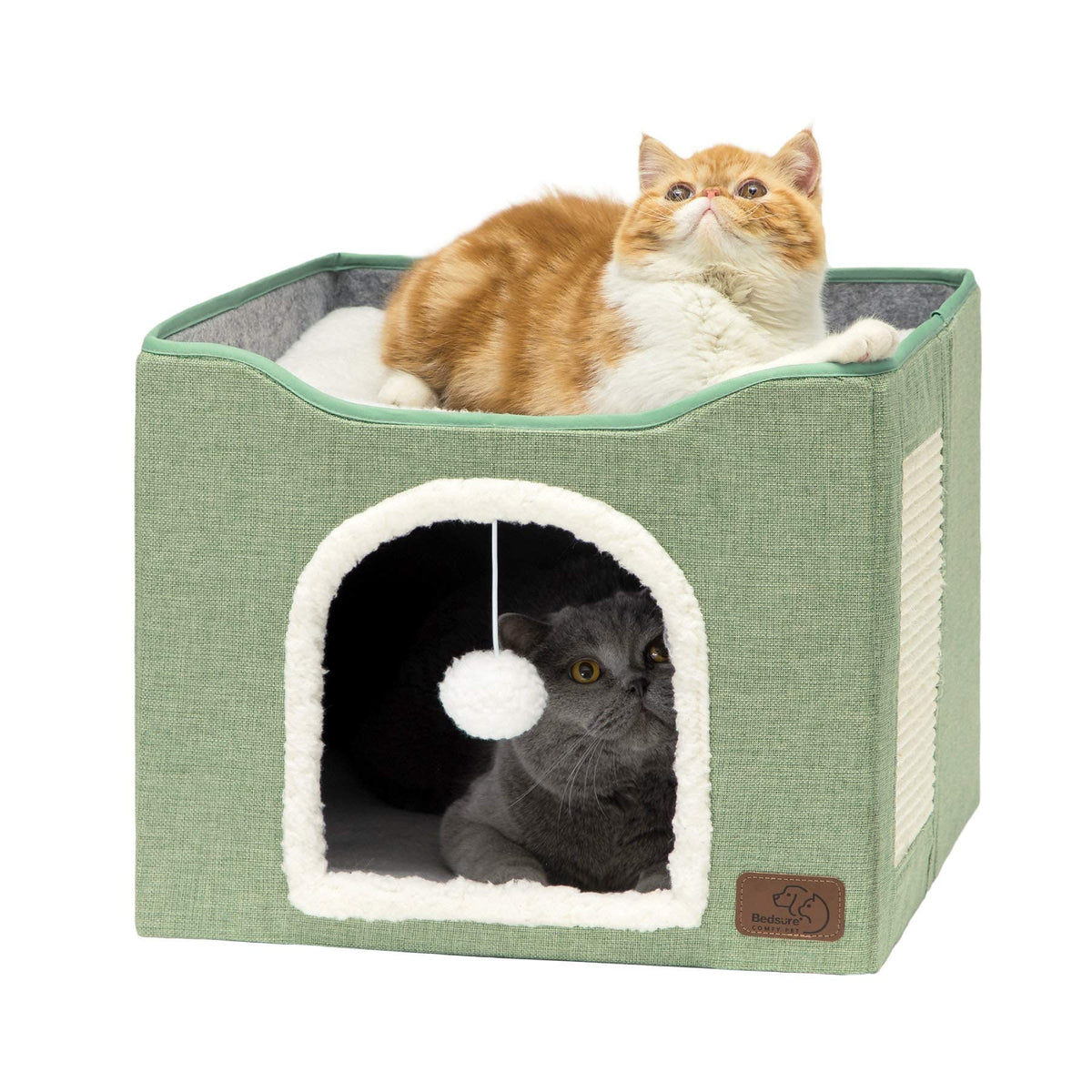 Bedsure Pet Activity Structure in Double, Green
