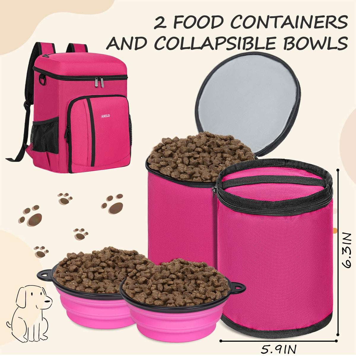 ANILD Animal Carrier in Pink