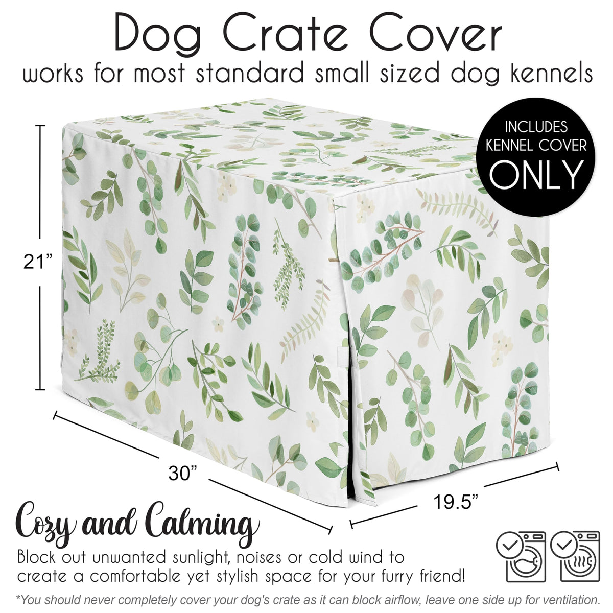 Sweet Jojo Designs Animal Cage in 30.0"L x 19.5"W x 21.0"H, Green Botanical