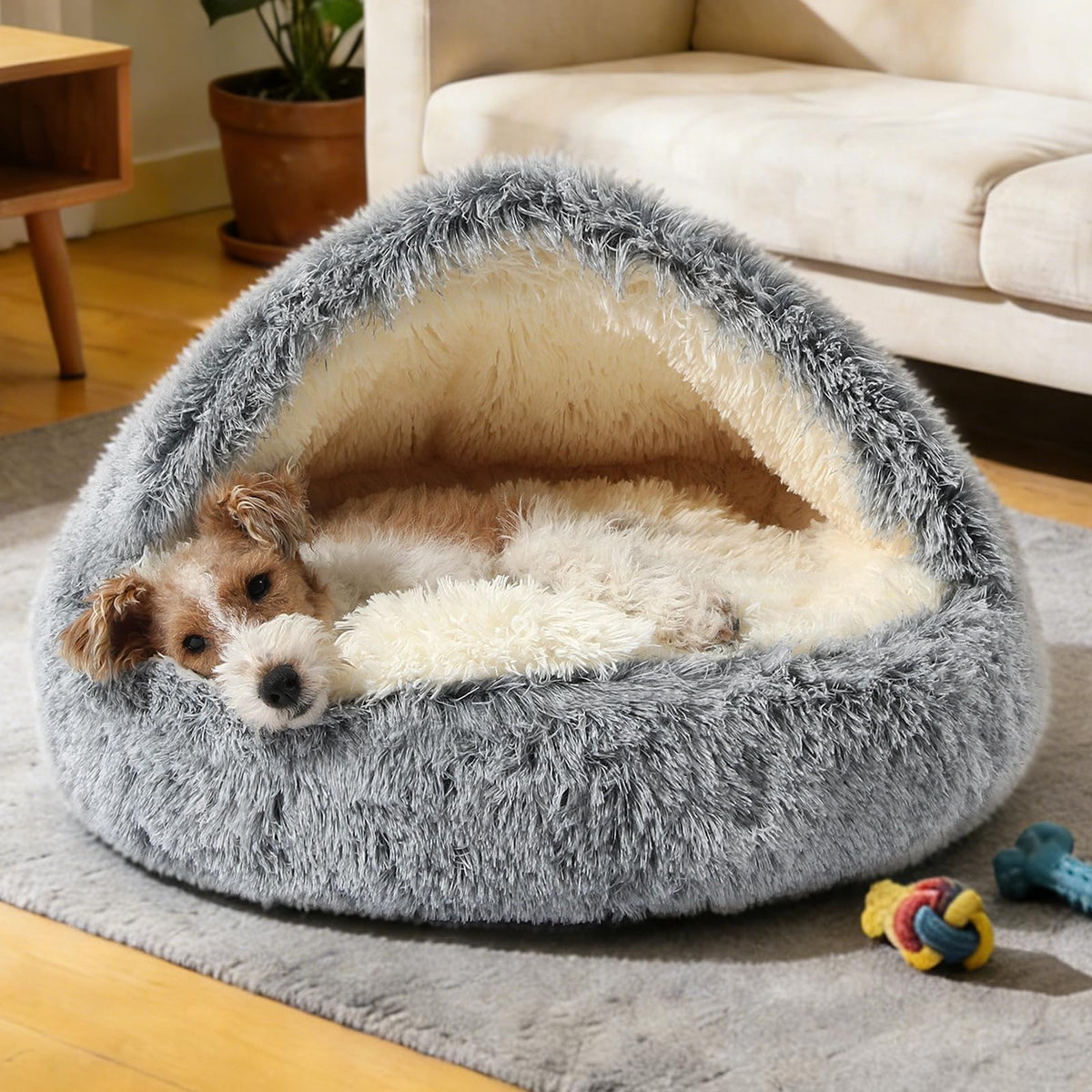 NOYAL Pet Bed Mat in X-Small 15.7'', Gradient Dark grey