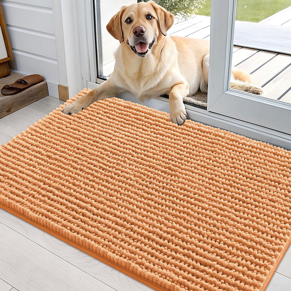 OLANLY Pet Bed Mat in 36" X 24", Orange