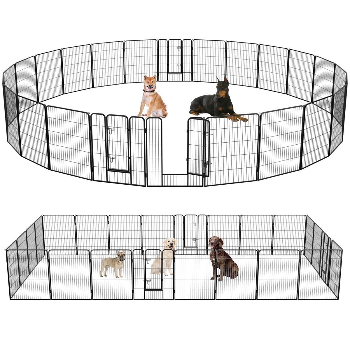 FDW Pet Playpen in Black