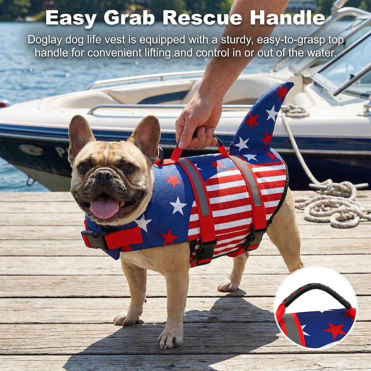 Doglay Pet Apparel in X-small, Flag