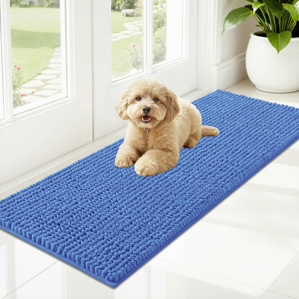 OLANLY Pet Bed Mat in 47" X 17", Cornflower Blue
