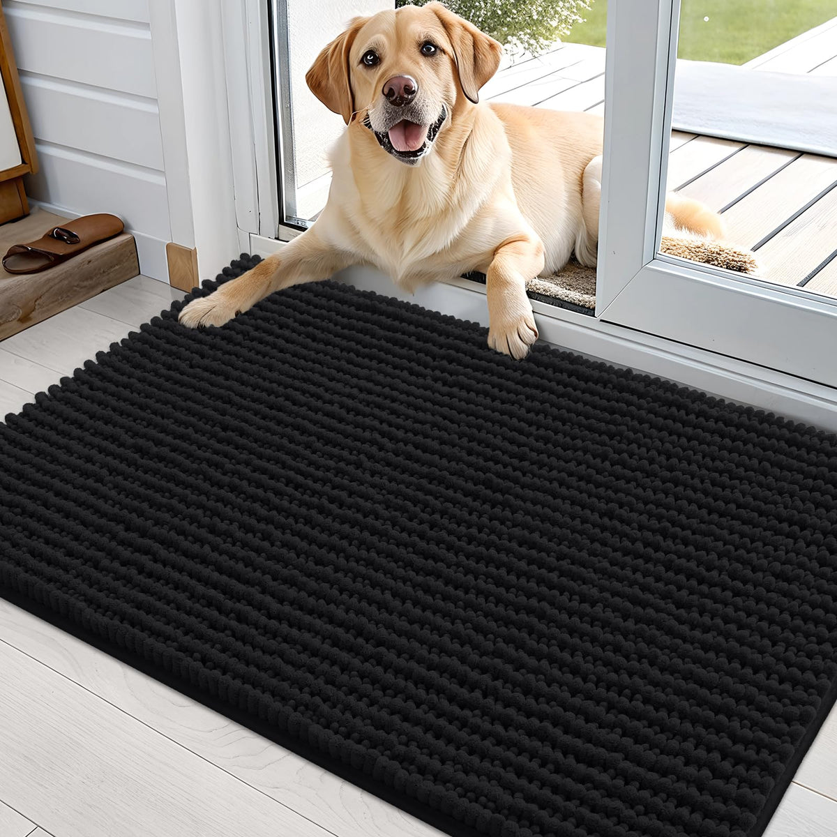 OLANLY Pet Bed Mat in 36" X 24", Black