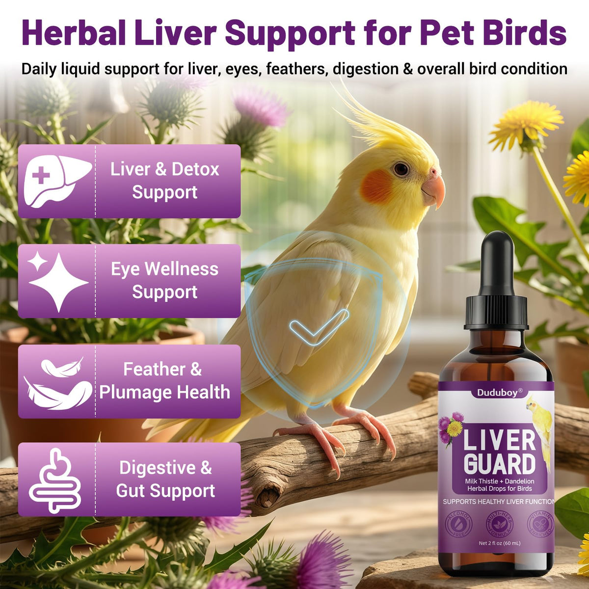 Duduboy Pet Supplies in Amber bottle