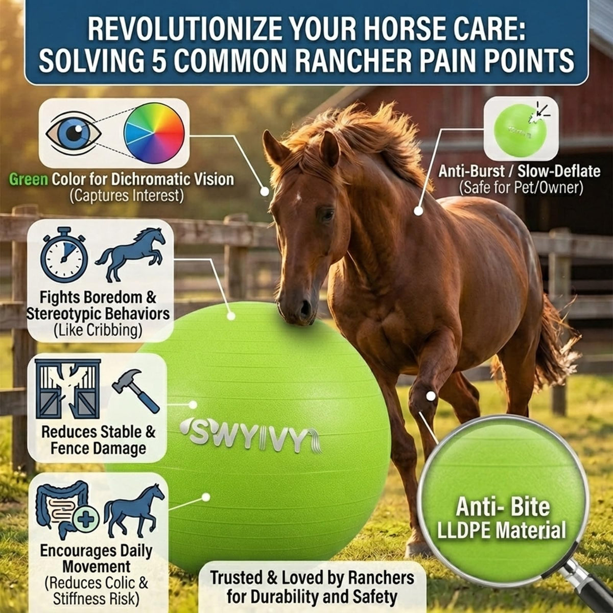 SWYIVY Recreation Ball in 40", Green Ball