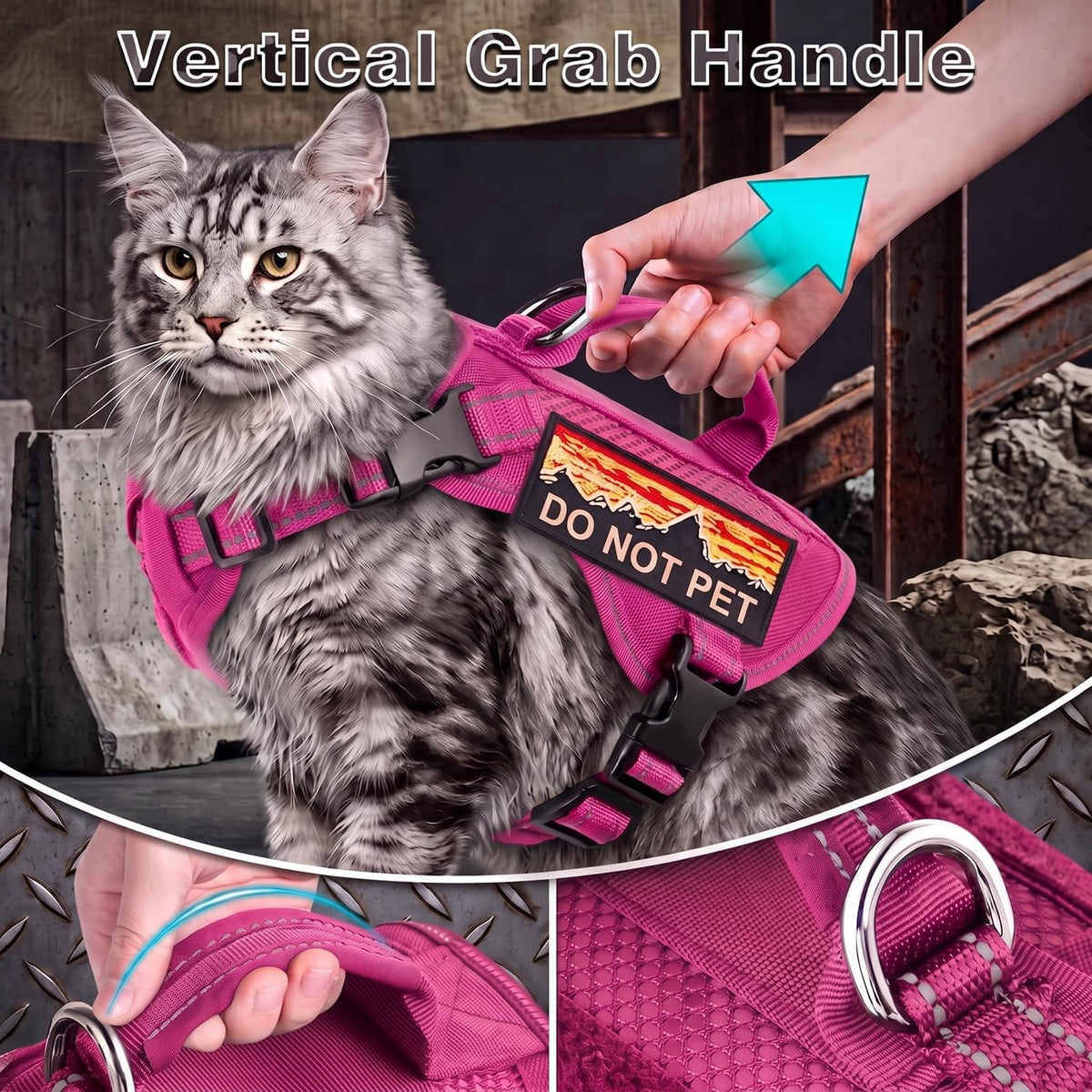 nanappice Animal Harness in Large, Pink