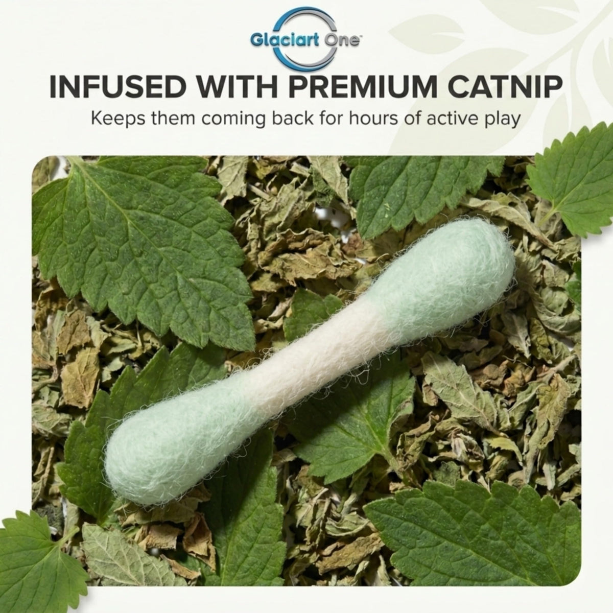 Glaciart One Pet Toy in Mini, Pastel Tips