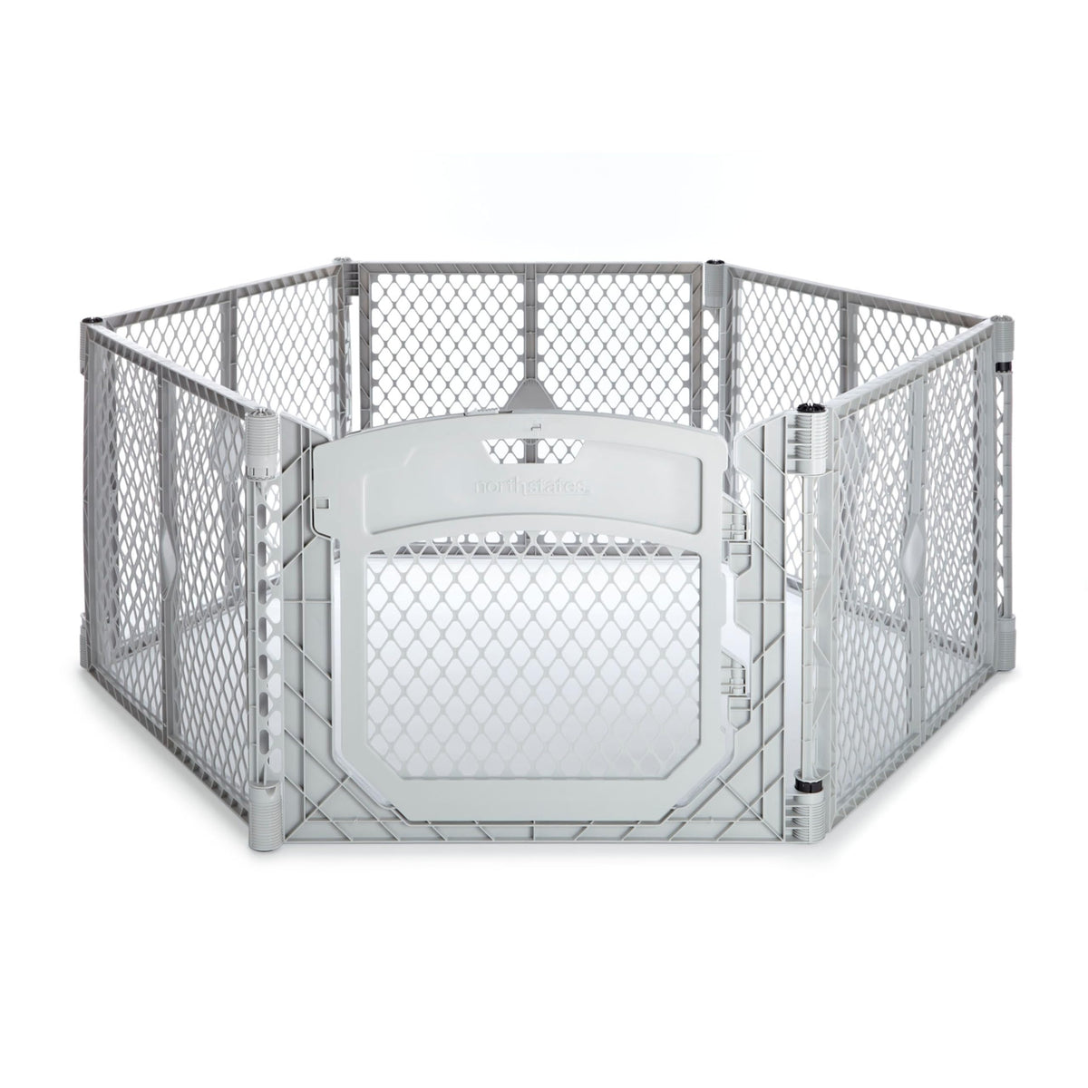 MYPET Pet Playpen in 6-Panel, Light Gray