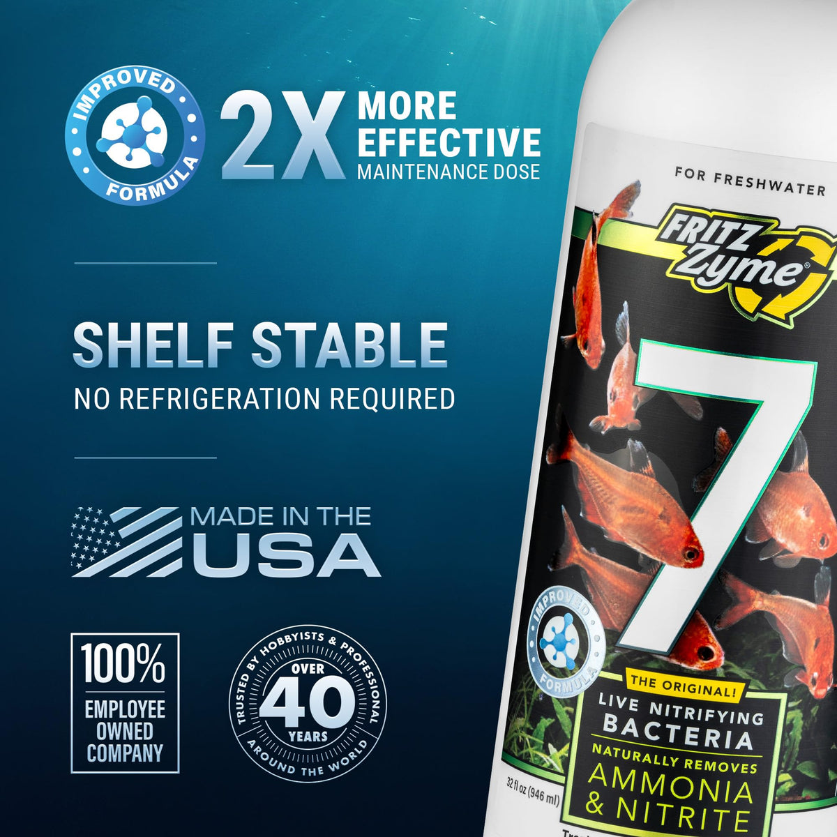Fritz Aquatics Aquarium Pond Water Treatment in 32 oz