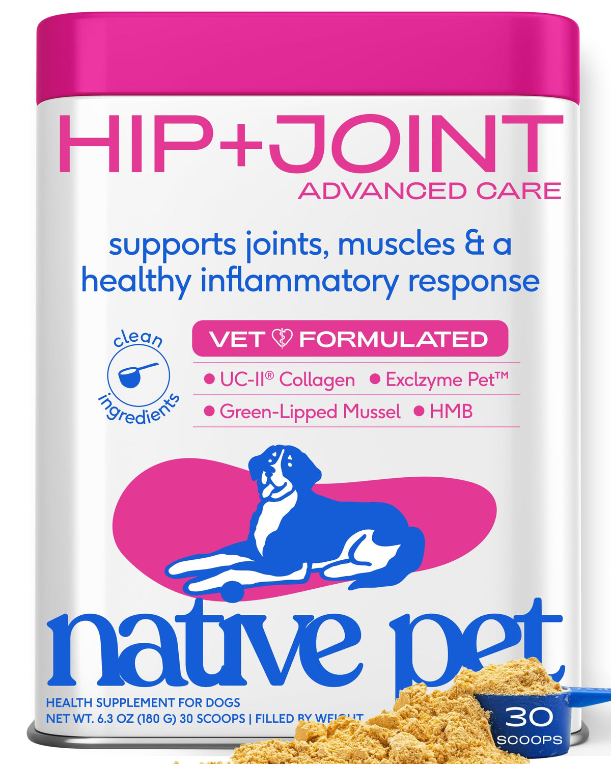 Native Pet Animal Nutritional Supplement in 30 Servings, Advanced Care