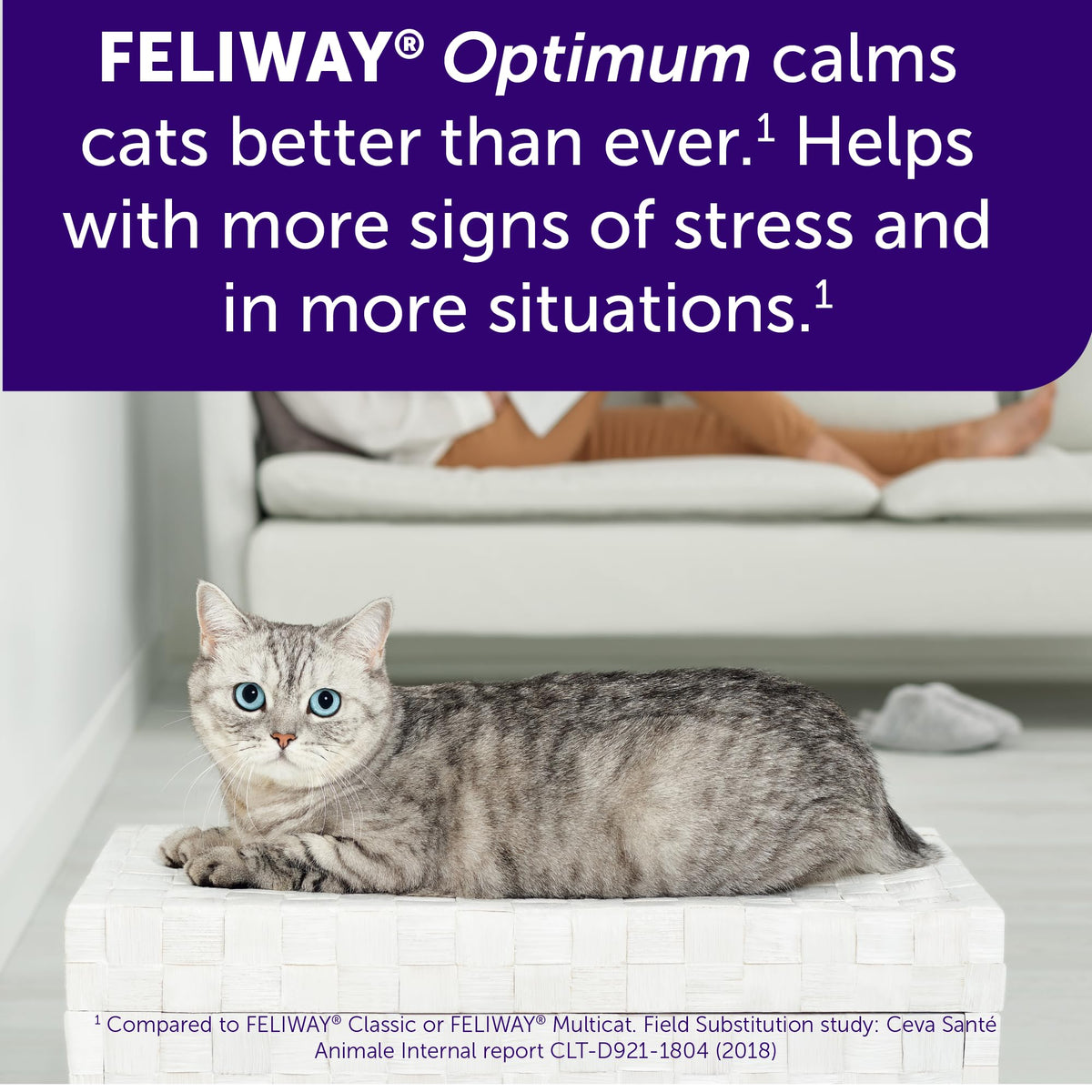 FELIWAY Aroma Diffuser in 2 Pack, Translucent