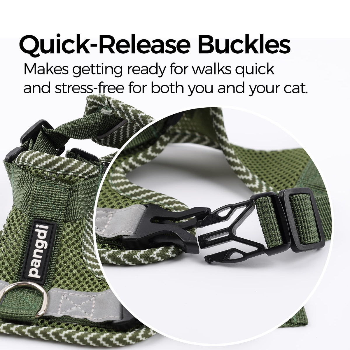 pangdi Pet Supplies in Small, Dark Green
