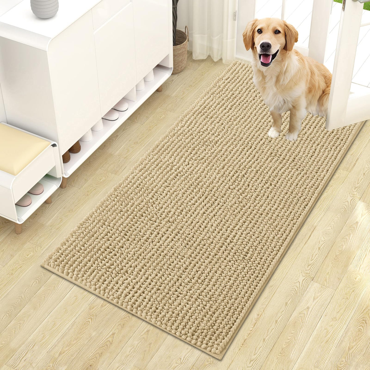OLANLY Pet Bed Mat in 44" X 24", Sand