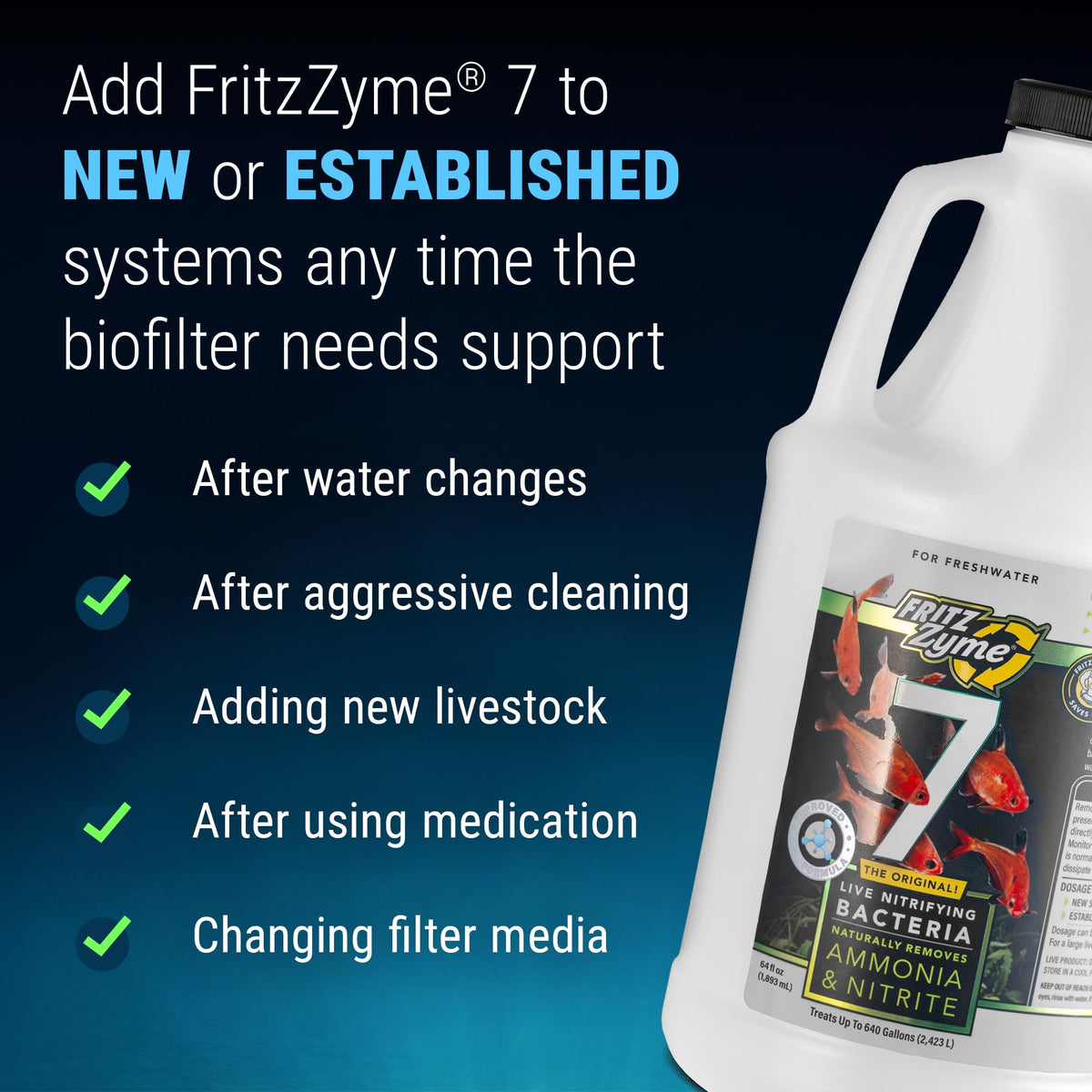 Fritz Aquatics Aquarium Pond Water Treatment in 64 oz