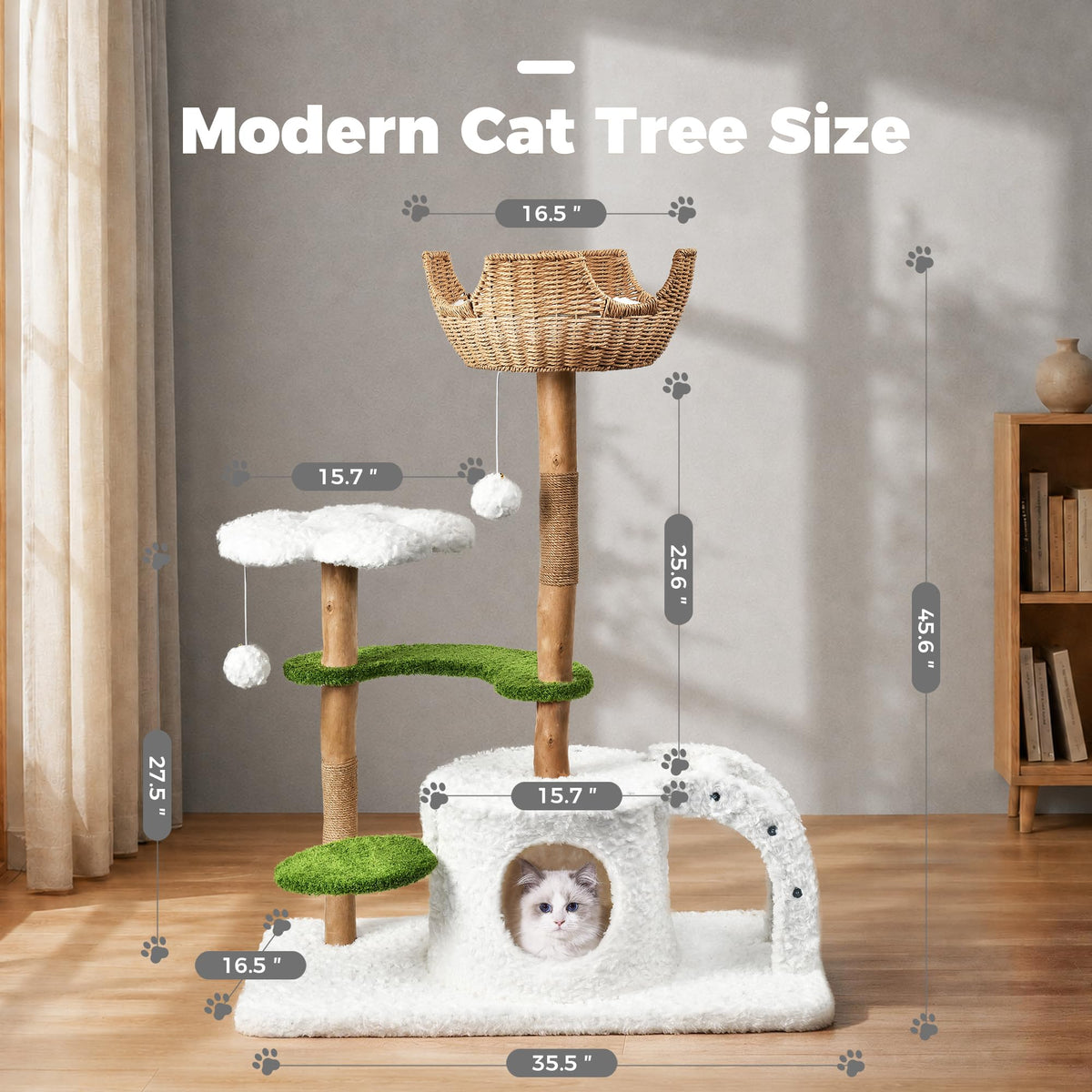 Easyego Pet Activity Structure in 45.6'', White&Green