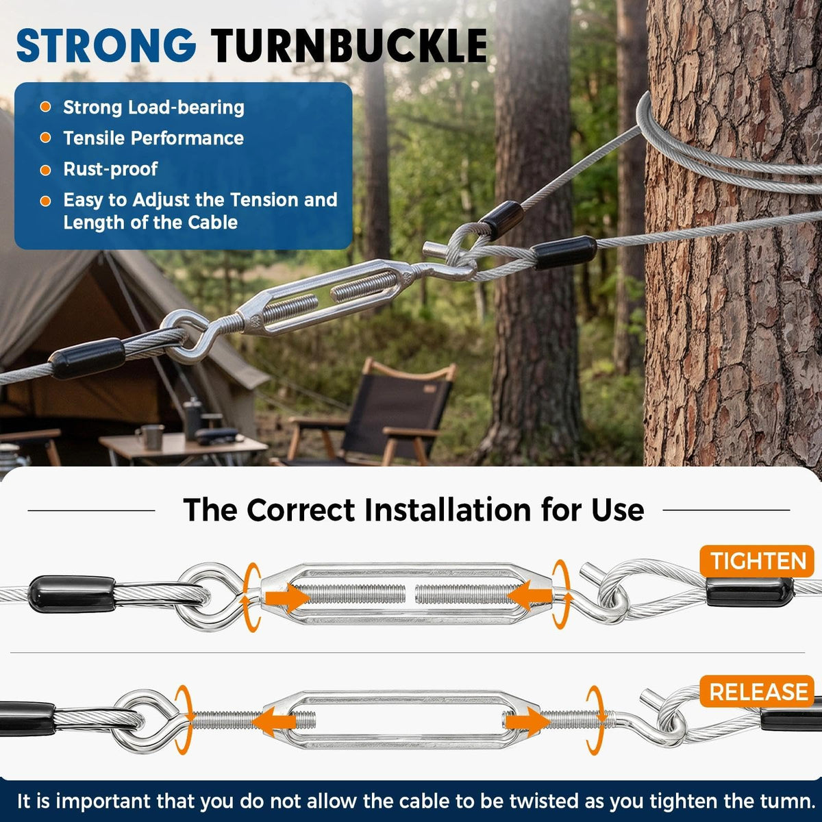 Duckygoo Leash in 50FT+10FT,250LBS, Silver