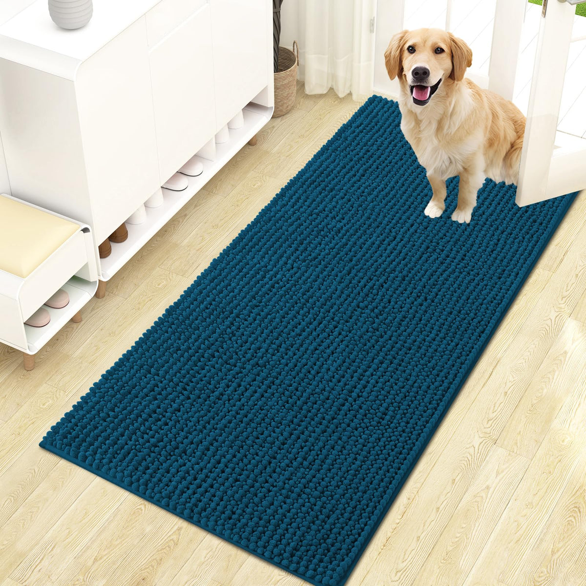 OLANLY Pet Bed Mat in 47" X 24", Airy Blue
