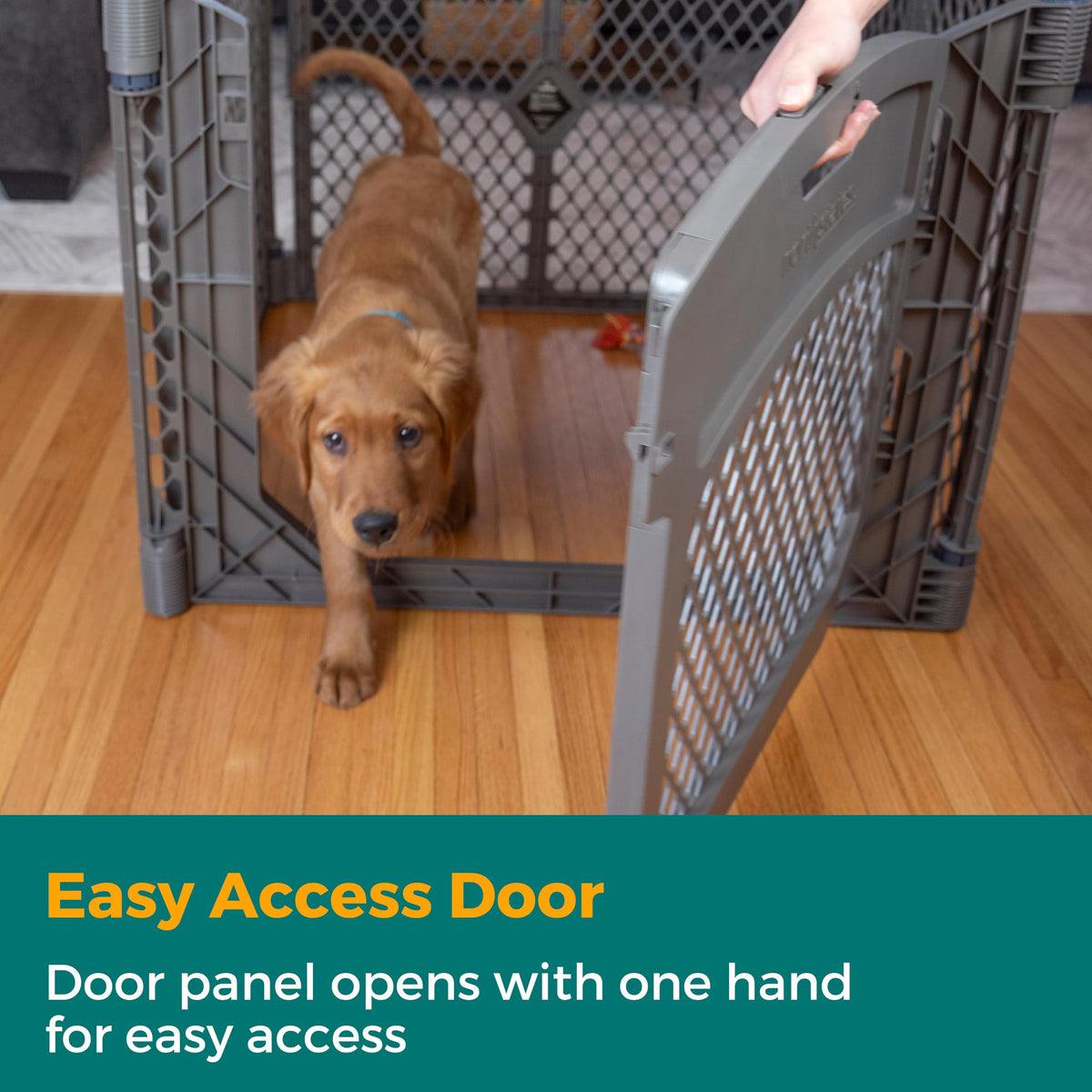 MYPET Pet Playpen in 4-Panel, Fieldstone
