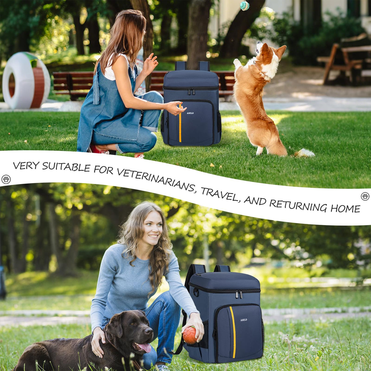 ANILD Animal Carrier in Dark Blue