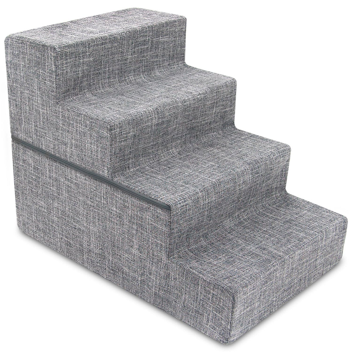 Best Pet Supplies Animal Stair in H: 22 Inches (Foldable), Ash Gray Linen
