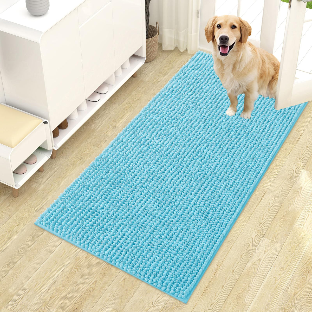 OLANLY Pet Bed Mat in 44" X 24", Blue