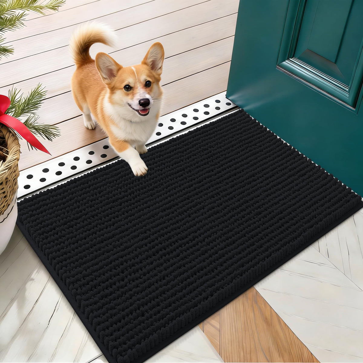 OLANLY Pet Bed Mat in 24" X 16", Black
