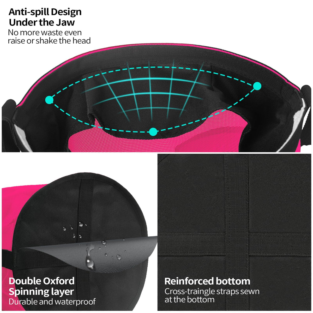OAHELAKE Pet Supplies in Universal, 2 Pcs Magenta