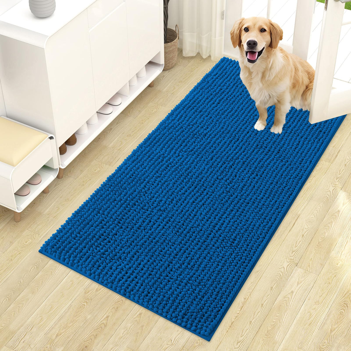 OLANLY Pet Bed Mat in 44" X 24", Deep Navy Blue