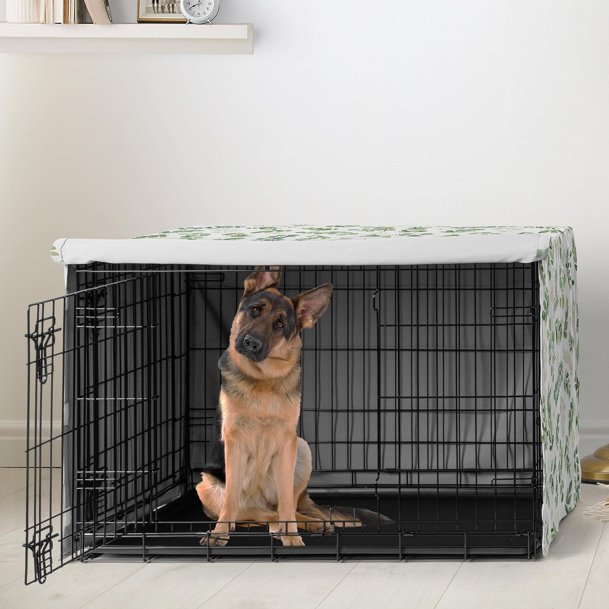 Sweet Jojo Designs Animal Cage in 48.0"L x 30.5"W x 32.5"H, Green Botanical
