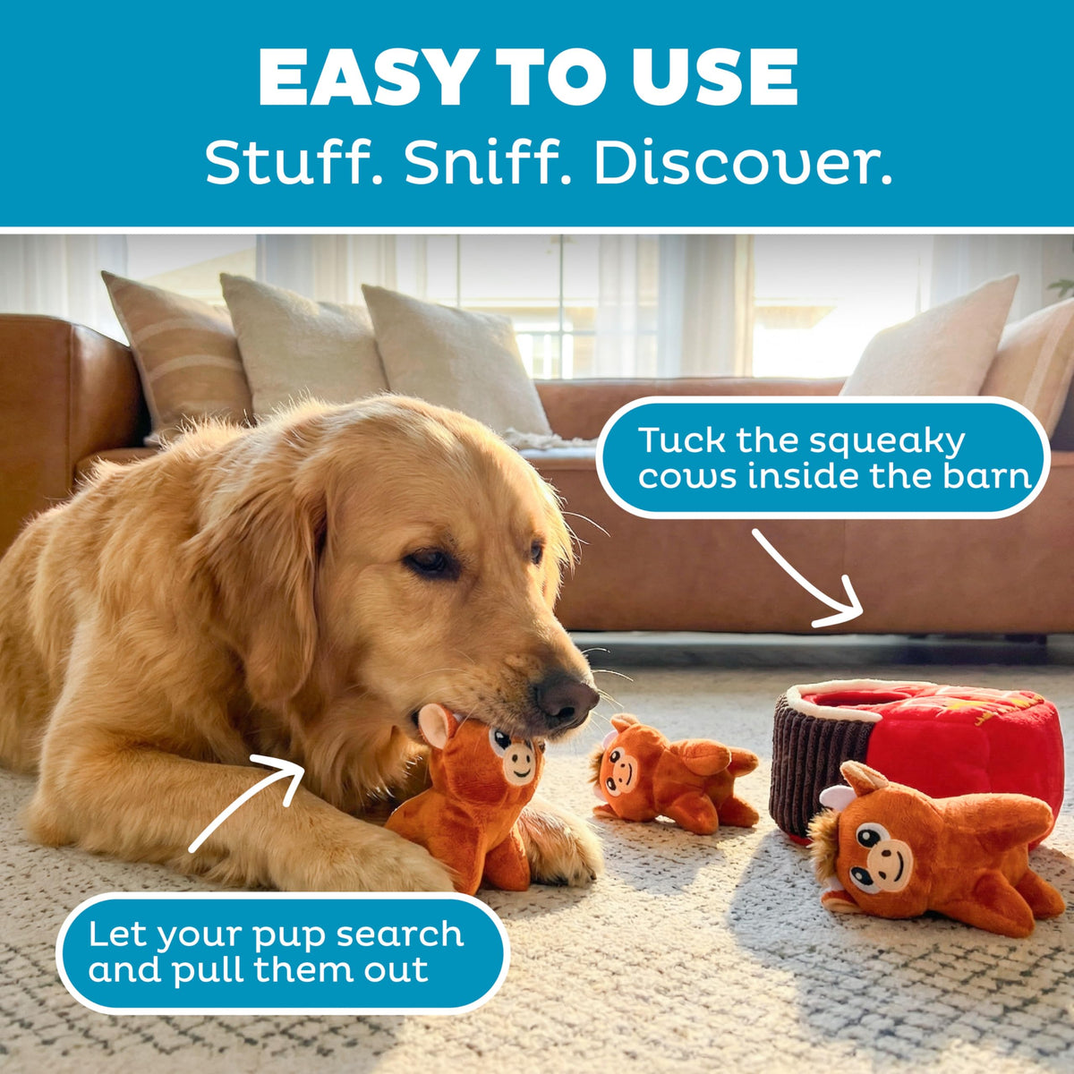 Outward Hound Pet Toy in Medium, Brown