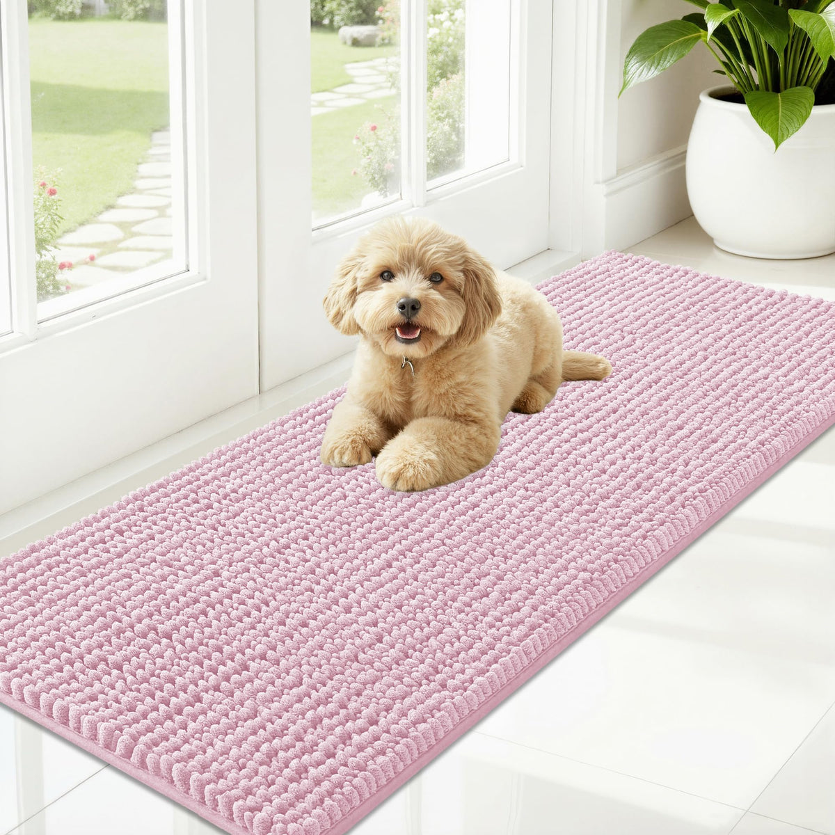 OLANLY Pet Bed Mat in 59" X 20", Dusty Rose