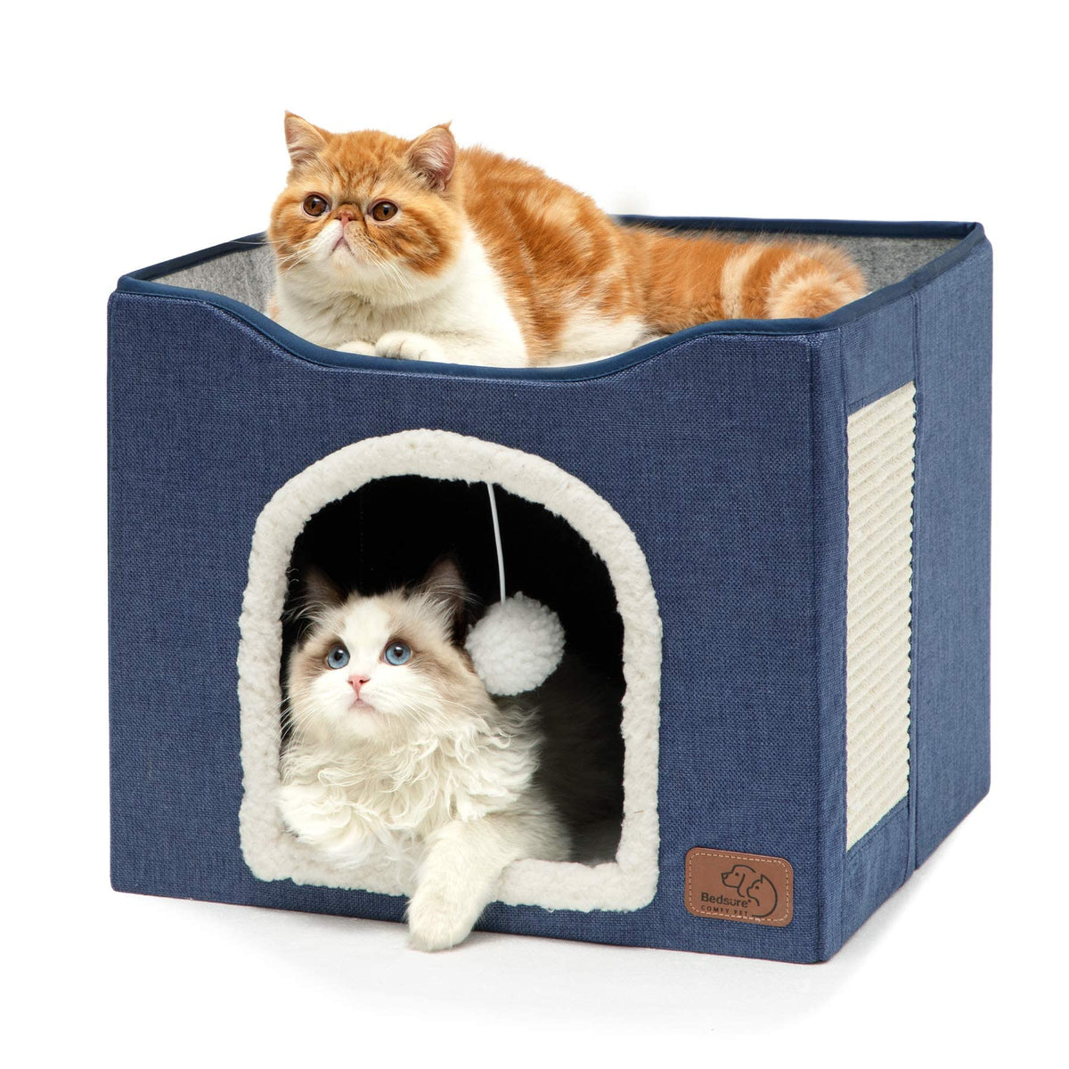 Bedsure Pet Activity Structure in Double, Blue