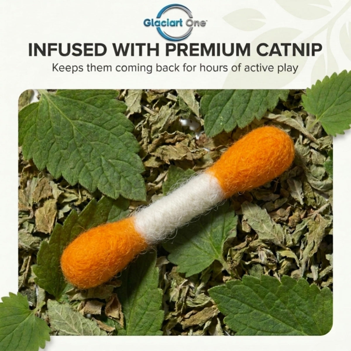 Glaciart One Pet Toy in Mini, Colorful Tips