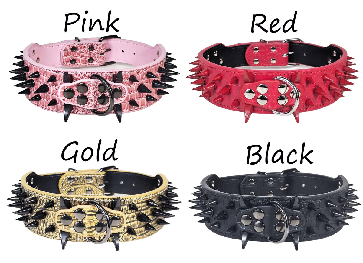 Kawagogo Animal Collar in Width:2'' Adjust:17''-20'', Black