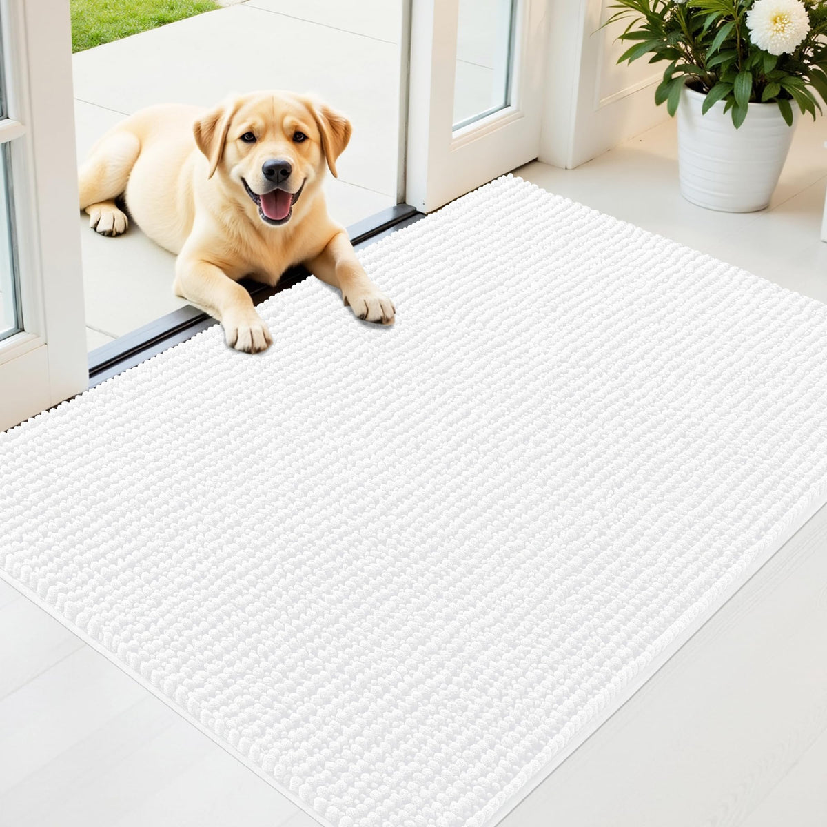 OLANLY Pet Bed Mat in 44" X 32", White