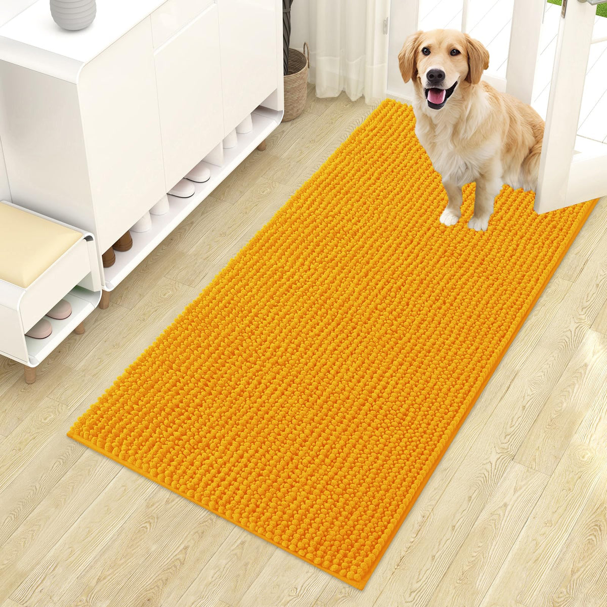 OLANLY Pet Bed Mat in 44" X 24", Golden Yellow