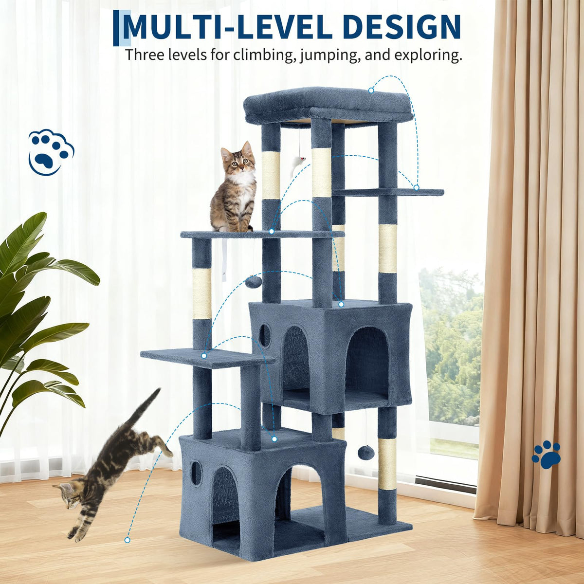 OUTLANE Pet Activity Structure in Light blue, Light Blue