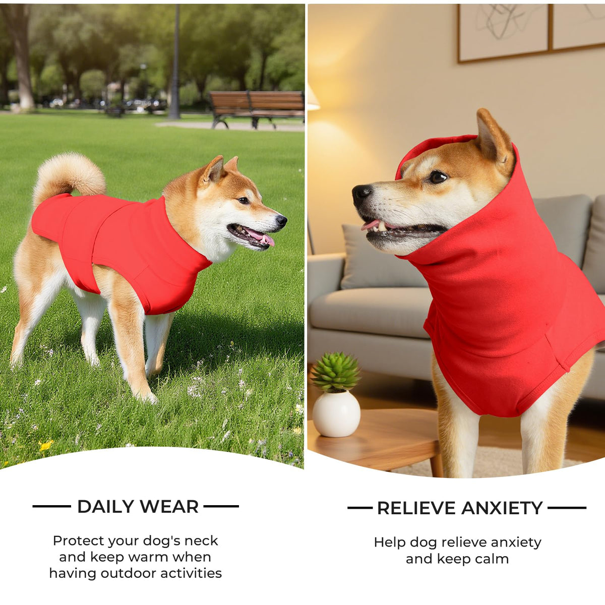 Haloumoning Pet Apparel in X-Small, Red